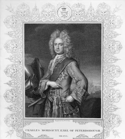Charles Mordaunt, Earl of Peterborough, engraved by W.T. Fry by Michael Dahl
